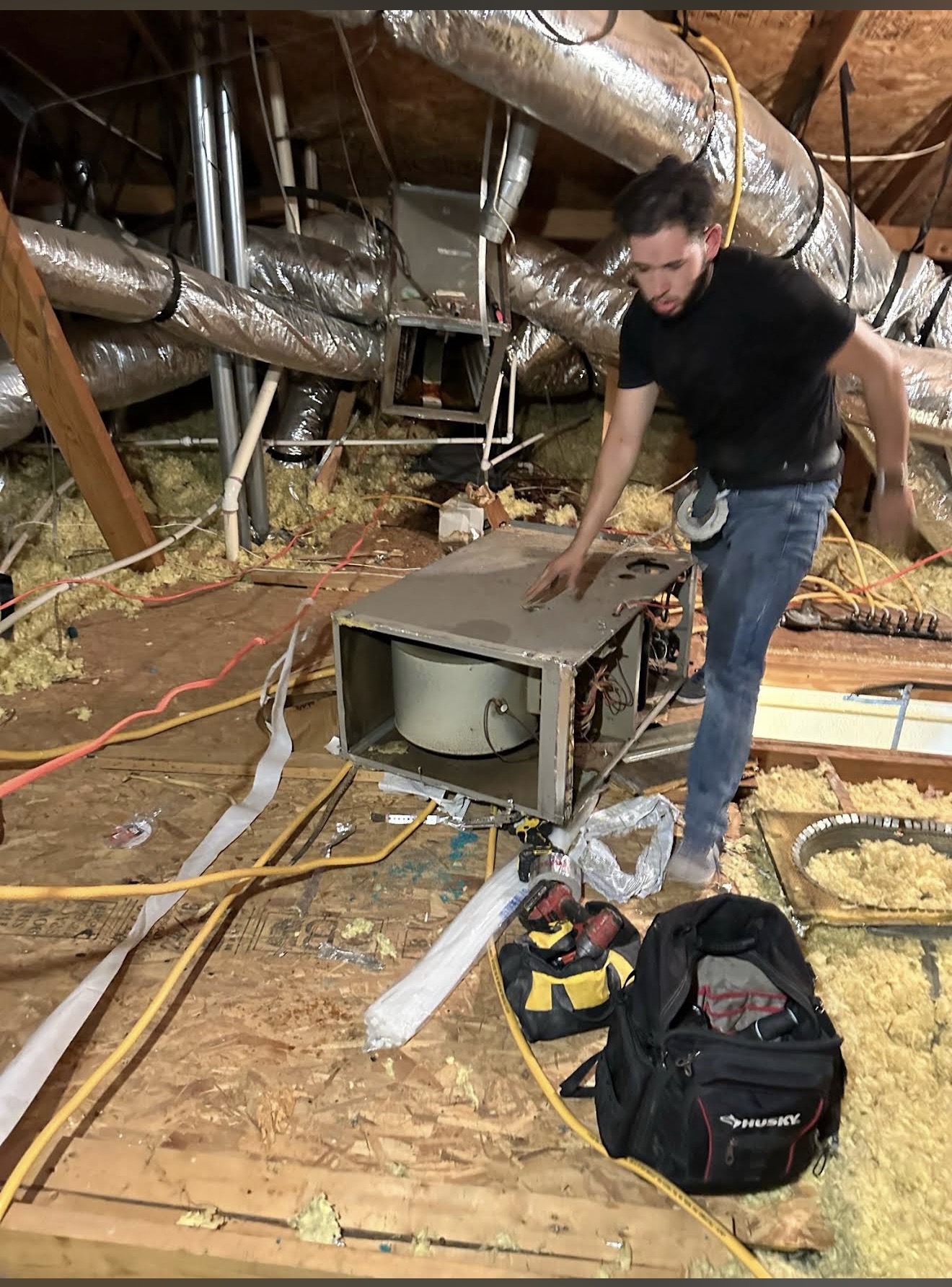 HVAC installation work